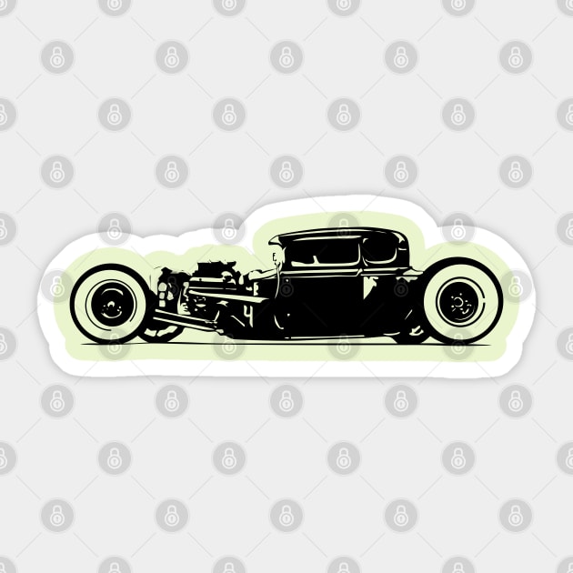 Hot Rod Sticker by ilrokery